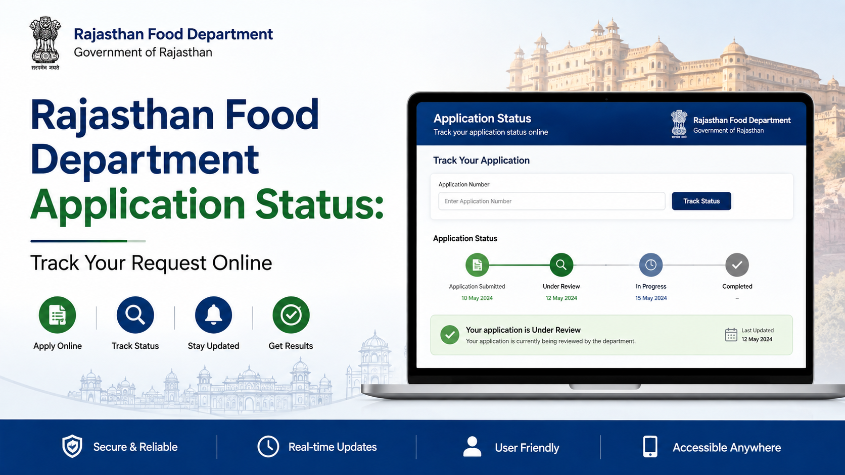 Rajasthan Food Department Application Status: Track Your Request Online